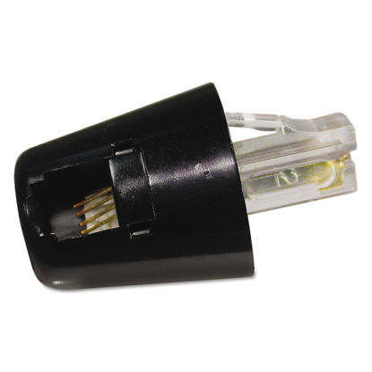 Picture of Softalk Case of 24 Black Twisstop Phone Cord Detanglers, Automatically Rotates to Prevent Phone Cord Tangling, Tooless Design (01501)