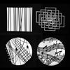 Picture of Andoer 8pcs/Set Gobos Graphics Cards Metal Plates with Hollow Patterns for Optical Snoot Conical Focalize Condenser Art Special Effects Shaped Beam Light Photography Light Accessories