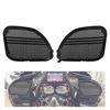 Picture of Front Speaker Grills Cover with Tri-line Trim Compatible with Harley Road Glide FLTRX FLTRXS 2015-2021 Black