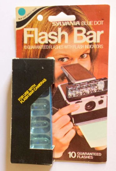 Picture of Sylvania Blue Dot Flash Bar, Flashbar -10 Guarenteed Flashes with Flash Indicators NOS