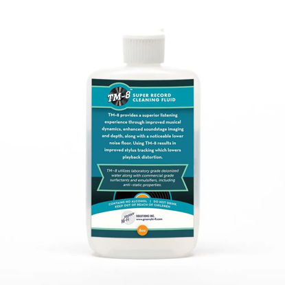 Picture of TM-8 Super Record Cleaning Solution - 8oz (237 ml) | One Ounce Will Thoroughly Clean 10 Records, Front and Back | Made in The USA | #1 Choice for Audiophiles