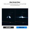 Picture of Zyyini Blue Streak Special Effects Filter, 52mm 55mm 58mm Special Effects Lens Filter Anamorphic Special Effects Filter,Compatible with Most Digital Cameras on The Market(55mm/2.2in)
