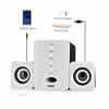 Picture of Bewinner Computer Speakers for Desktop or Laptop PC | USB-Powered Bookshelf Speakers - Active Near Field Monitors - Studio Monitor Speaker Bass Speaker High-Performance Loudspeaker (White)