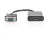 Picture of Digitus VGA Graphic Audio Adapter, VGA + 3.5 mm Jack to HDMI, Full HD 60 Hz, 1920 x 1080 Pixels, Black