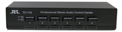 Picture of Technolink TC-716 6-Port Stereo Source Selector; Black or Silver, Your Choice (Black)