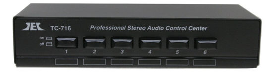Picture of Technolink TC-716 6-Port Stereo Source Selector; Black or Silver, Your Choice (Black)