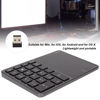 Picture of Heayzoki Number Pad Mouse Combo, 2 in 1 BT Number Pad Touchpad Mouse 22 Keys, Bt4.2 2.4G Type C Charging Keyboard 500Mah Battery Numeric Keypad for Office (Iron Gray)