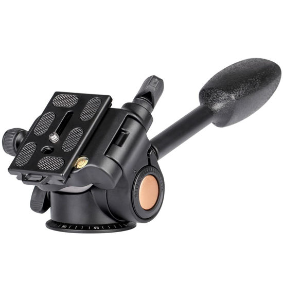 Picture of Koolehaoda 360°Single Handle Hydraulic Damping Three-Dimensional Ball Head with Quick Release Plate for Tripod Monopod