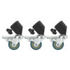 Picture of 3pcs 22mm Swivel Caster Wheels Set with Brake for Photography Light Stand Studio Photo Video Shooting Locking Caster Set