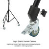 Picture of 3pcs 22mm Swivel Caster Wheels Set with Brake for Photography Light Stand Studio Photo Video Shooting Locking Caster Set