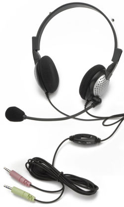 Picture of Andrea Communications NC-185 VM High Fidelity Stereo PC Computer Headset with Noise Canceling Microphone and Volume/Mute Controls