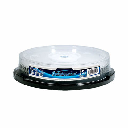 Picture of Optical Quantum 2X 25GB BD-RE Blu-ray Blank Disc, 10 Discs OQBDRE02NPS-10