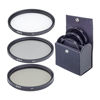 Picture of ProOptic 95mm Digital Essentials Filter Kit, with Ultra Violet (UV), Circular Polarizer and Neutral Density 2 (ND2) Filters, with Pouch