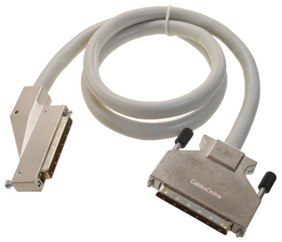 Picture of CablesOnline 3ft SCSI-3 (HPDB68) Right-Angle Male to SCSI-3 (HPDB68) 68-Pin Male SCSI- Cable, SC-3303R