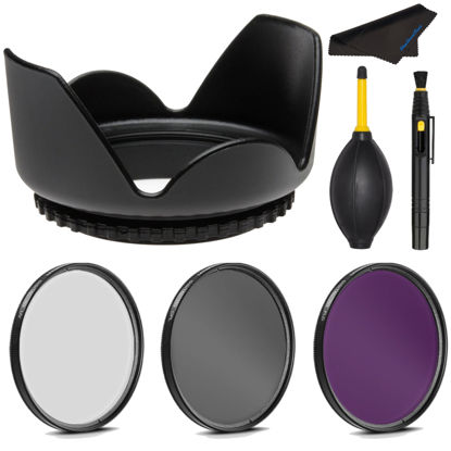 Picture of PRO 77mm Filter Kit + PRO 77 mm Tulip Lens Hood for Sigma 10-20mm F4-5.6 EX DC HSM - 77 mm Polarizing Filter, 77mm UV Filter, 77mm Florescent Filter & 77mm Flower Lens Shade Hood