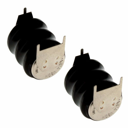 Picture of (2-Pack) 3/V80H 3 Pin 3.6V 80mAh NiMH Battery Made with Genuine VARTA Cells 55608303059 for Lighting, Industrial timepieces, GPS-Tracker, Wireless Beacon, eCall, Vehicle Tracking, Car Alarm, Solar