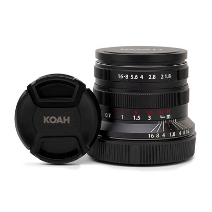 Picture of Koah Artisans Series 55mm f/1.8 Large Aperture Manual Focus Lens for Sony E (Black)