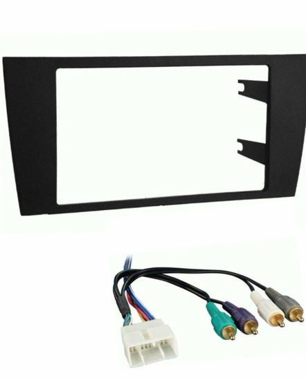 Picture of Car Stereo Dash Mount Kit and Wire Harness Combo to Install a Double Din Size Aftermarket Radio for 1997 1998 1999 Lexus ES300