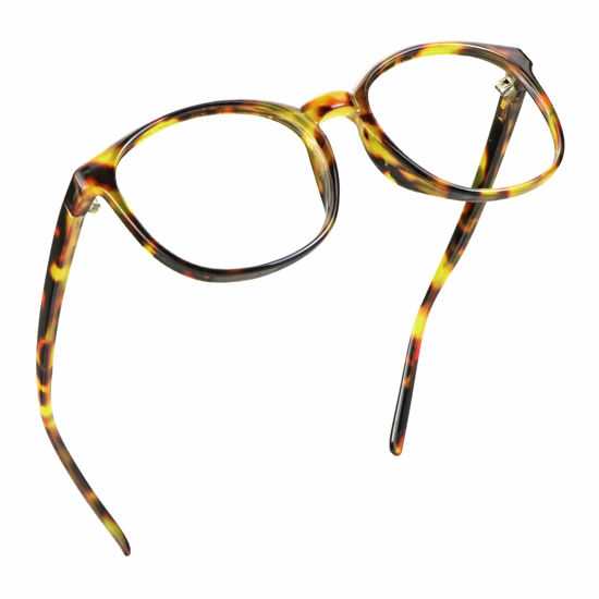 Picture of LifeArt Blue Light Blocking Glasses, Anti Eyestrain, Computer Reading Glasses, Gaming Glasses, TV Glasses for Women Men, Anti Glare (Brown Tortoise, 5.25 Magnification)