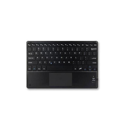 Picture of BoxWave Universal SlimKeys Bluetooth Keyboard with Trackpad, Portable Keyboard with Trackpad - Black, Keyboard for Smartphones and Tablets