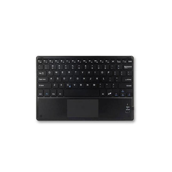 Picture of BoxWave Universal SlimKeys Bluetooth Keyboard with Trackpad, Portable Keyboard with Trackpad - Black, Keyboard for Smartphones and Tablets