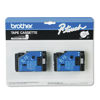 Picture of Brother TC20 TC Labeling Tapes for P-Touch Labelers, 1/2-Inch w, Black on White, 2/Pack