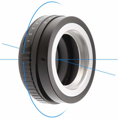 Picture of FocusFoto Tilt Shift Adapter Ring for M42 42mm Screw Mount Lens to S0NY E-Mount Mirrorless Camera NEX-5R 5T 6 NEX-7 a7 a7S a7R a7II a7SII a7RII a6500 a6300 a6000 a5100 a5000 a3500 NEX-FS700 VG30 VG900