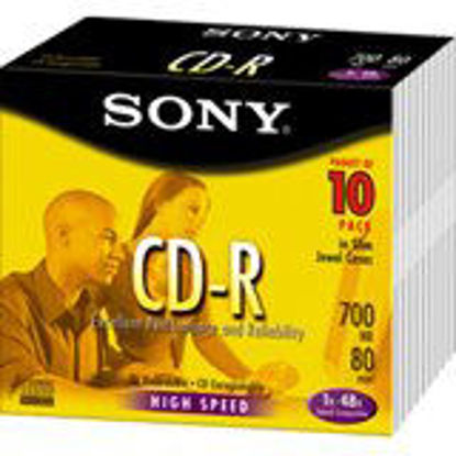 Picture of SON10CDQ80R - Sony CD-R Discs