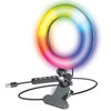Picture of Bower WA-RGB6CLIP 6-in. Clip-On LED Selfie Ring Light, Black