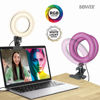 Picture of Bower WA-RGB6CLIP 6-in. Clip-On LED Selfie Ring Light, Black