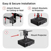 Picture of Promounts Universal Ceiling Drop Down Projector Mount Bracket for Flat or Sloped Ceiling, Compatible with LCD/DLP Projector, Tilts ±20°/Swivel 360° and Suspends up to 7.5"