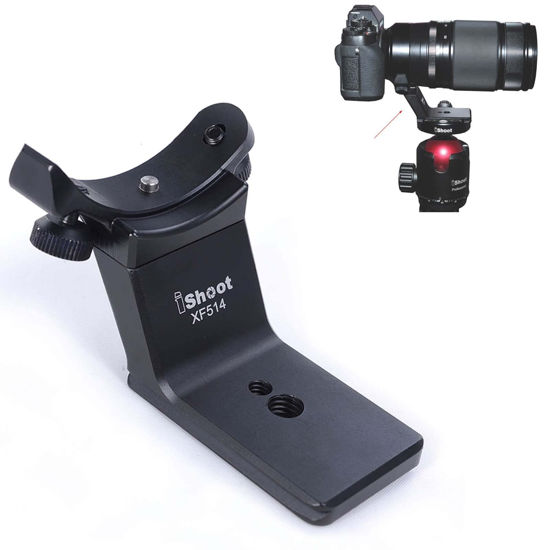 Picture of CNC Precisely Machined Metal Lens Collar Replacement Base Foot Stand Adapter for Fuji XF 50-140mm F2.8 R LM OIS WR Telephoto Lens Tripod Mount Ring-Bottom is Camera Quick Release Plate Feature