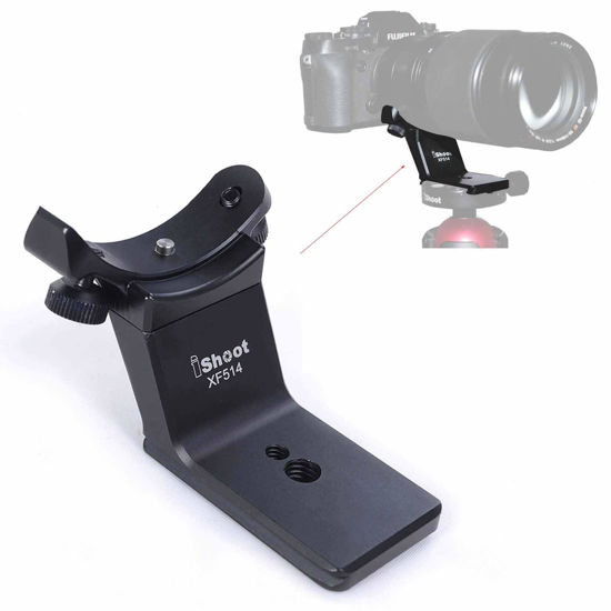 Picture of iShoot Replacement Lens Foot, All-Metal Lens Collar Base Tripod Mount Ring Stand for Fujifilm Fujinon XF 50-140mm F2.8 R LM OIS WR Lens 6443060, Built-in Arca-Swiss Type 65mm Quick Release Plate
