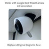 Picture of Mavnek Angled Ceiling or Wall Mount Magnetic Replacement Wired Cam Base Plate for Google Nest Outdoor Camera Wired GEN 1, Strong Neodymium Magnet, Wired Camera Not Included