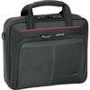 Picture of Targus Classic Clamshell Laptop Business Case Bag with Slim Briefcase Design, Zipper Pocket, Removable Shoulder Strap and Protective Sleeve fits up to 16-Inch Laptop, Black/Red Accents (CN31US)