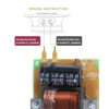 Picture of Sound Town High-Power 1000W Replacement Low Frequency Filter, Crossover for PA/DJ Subwoofers (XO-1S)