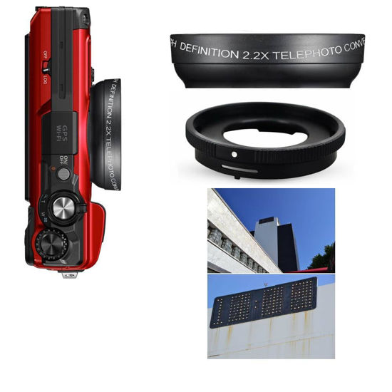 Picture of 2X Dedicated Optical HD 16K TELEPHOTO Zoom Lens for Olympus Tough TG-6