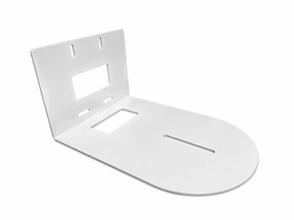 Picture of Universal Wall Camera Mount for PTZOptics HuddleCamHD Bracket | HuddleCamHD Cameras, PTZ Optics Camera, Compatible with Sony Panasonic & More | Includes All Hardware for Mounting Small Based (White)