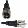 Picture of Tram 1241 5 Inch NMO Magnet Mount Solid Brass Black with Gold Plated Contact Pin, 17 ft. RG58A/U Los Loss Coax