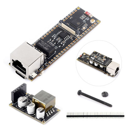 Picture of Waveshare ESP32-S3 ETH Development Board, 10/100Mbps RJ45 Ethernet Port, Wi-Fi & BT Support, 240MHz Dual Core Processor, Onboard Type-C Port and TF Card Slot, PoE Module