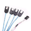 Picture of SilverStone Technology SFF-8643 to SATA7-Pin with Sideband Mini SAS HD Cable (CPS05)