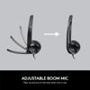 Picture of Logitech Headset H390 Wired Headset with Mic for PC/Laptop, Stereo Headphones with Noise Cancelling Microphone, USB, in-Line Controls, PC Headset, W/Cloth and Pouch (Black), Bulk Packaging