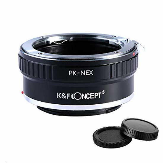 Picture of K&F Concept Lens Adapter Ring for Pentax K to Sony E Mount a6000 a6300 a6500 a5000 a5100 a3500 a3000 Alpha A7 A7R a7S a7II a7RII a7SII a7III a7RIII and a9