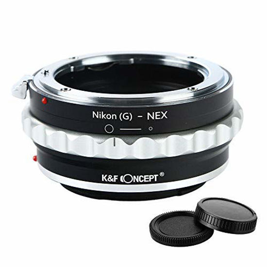 Picture of K&F Concept Lens Adapter Ring for Nikon G to Sony E Mount a6000 a6300 a6500 a5000 a5100 a3500 a3000 Alpha A7 A7R a7S a7II a7RII a7SII a7III a7RIII and a9