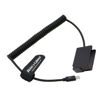 Picture of Alvin's Cables DMW-DCC8 Dummy Battery to PD USB-C Coiled Power Cable Replace DMW-BLC12 Power Adapter for Panasonic Lumix DMC-G5 G6 G7 GX8 G80 G81 G85 GH2 DMC-FZ200 FZ300 FZ1000 FZ2000 FZ2500 Cameras