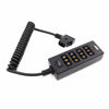 Picture of AConnect D-Tap Male to 4-Port D-Tap Female Coiled Splitter Cable for V-Mount Battery with Switch Button/USB Port/8V 12V DC Port for Photography Power Multifunctional