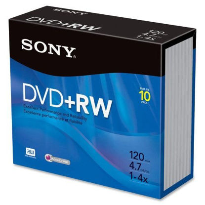 Picture of Sony Branded DVD+RW Rewritable Disks