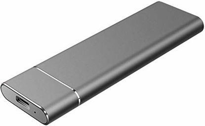 Picture of External Hard Drive 2TB, Slim External Hard Drive USB 3.1 Type-C, Portable Data Storage Drive, for PC Desktop Laptop Compatible XS (2TB, Black)