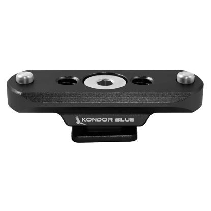 Picture of Kondor Blue NATO Rail to Hot Shoe Adapter for Remote Trigger Top Handles, Raven Black