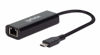 Picture of MANHATTAN USB-C to 2.5GBASE-T Gigabit (10/100/1000 Mbps & 2.5 Gbps) RJ45 Network Adapter, Multi-Gigabit Ethernet, Black, Box